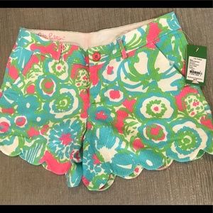 NWT Lilly Pulitzer Scalloped Shorts